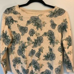 Vintage Vibes Funky Floral Sweater